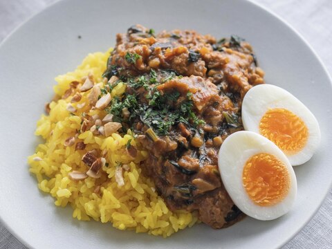 ほうれんそうのキーマカレー【洋食・主食】